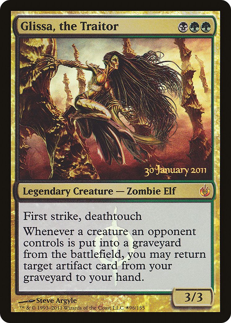 Glissa, the Traitor (PRE-096) - Mirrodin Besieged Promos Foil