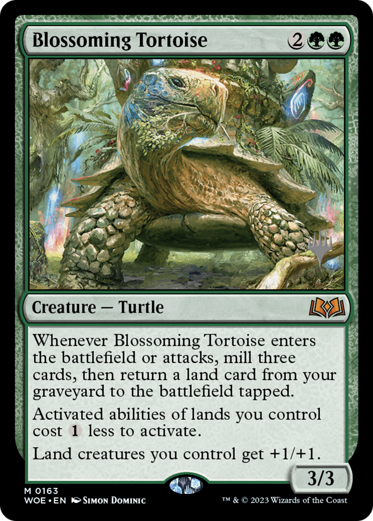 Blossoming Tortoise (PPWOE-163) - Wilds of Eldraine Promos
