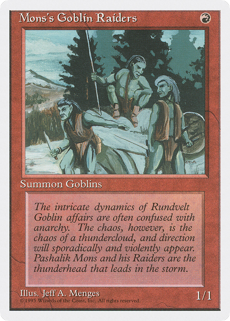 Mons's Goblin Raiders [4ED - N/A]
