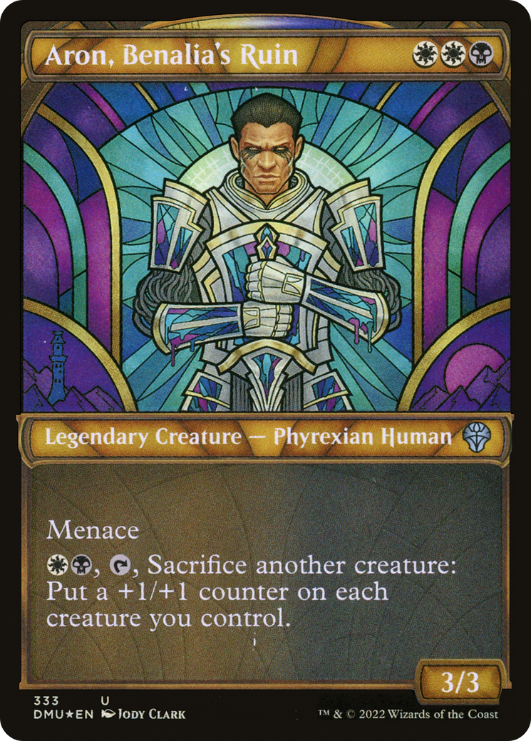 Aron, Benalia's Ruin (Textured Foil) [DMU - 333]