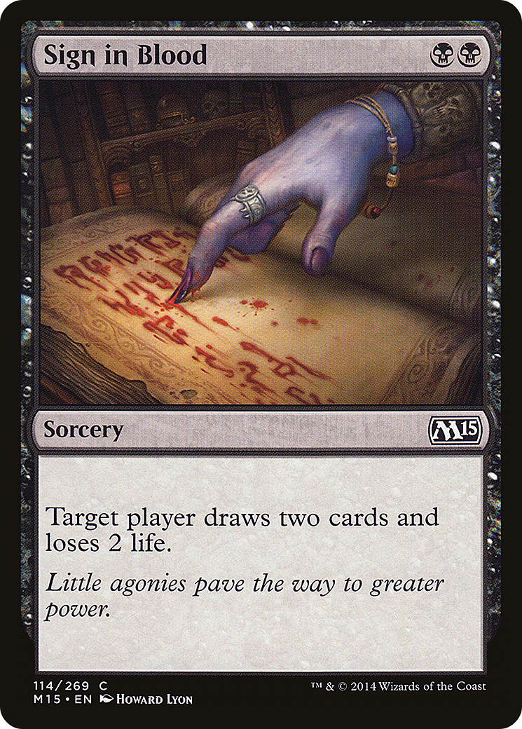 Sign in Blood [M15 - 114]