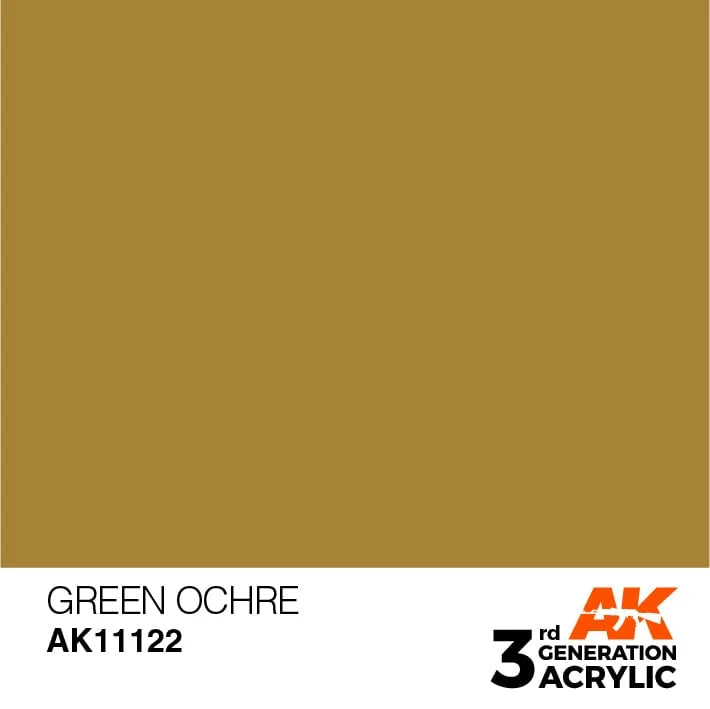 AK Interactive 3G Acrylic Green Ocher 17ml