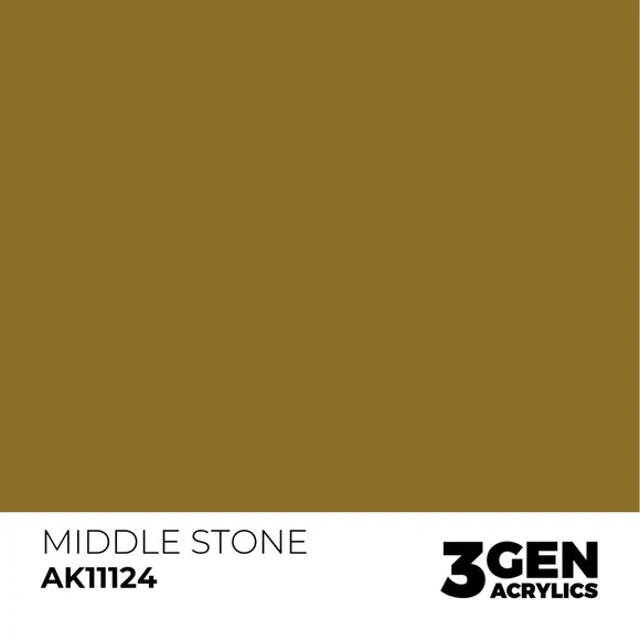 AK Interactive 3G Acrylic Middle Stone 17ml