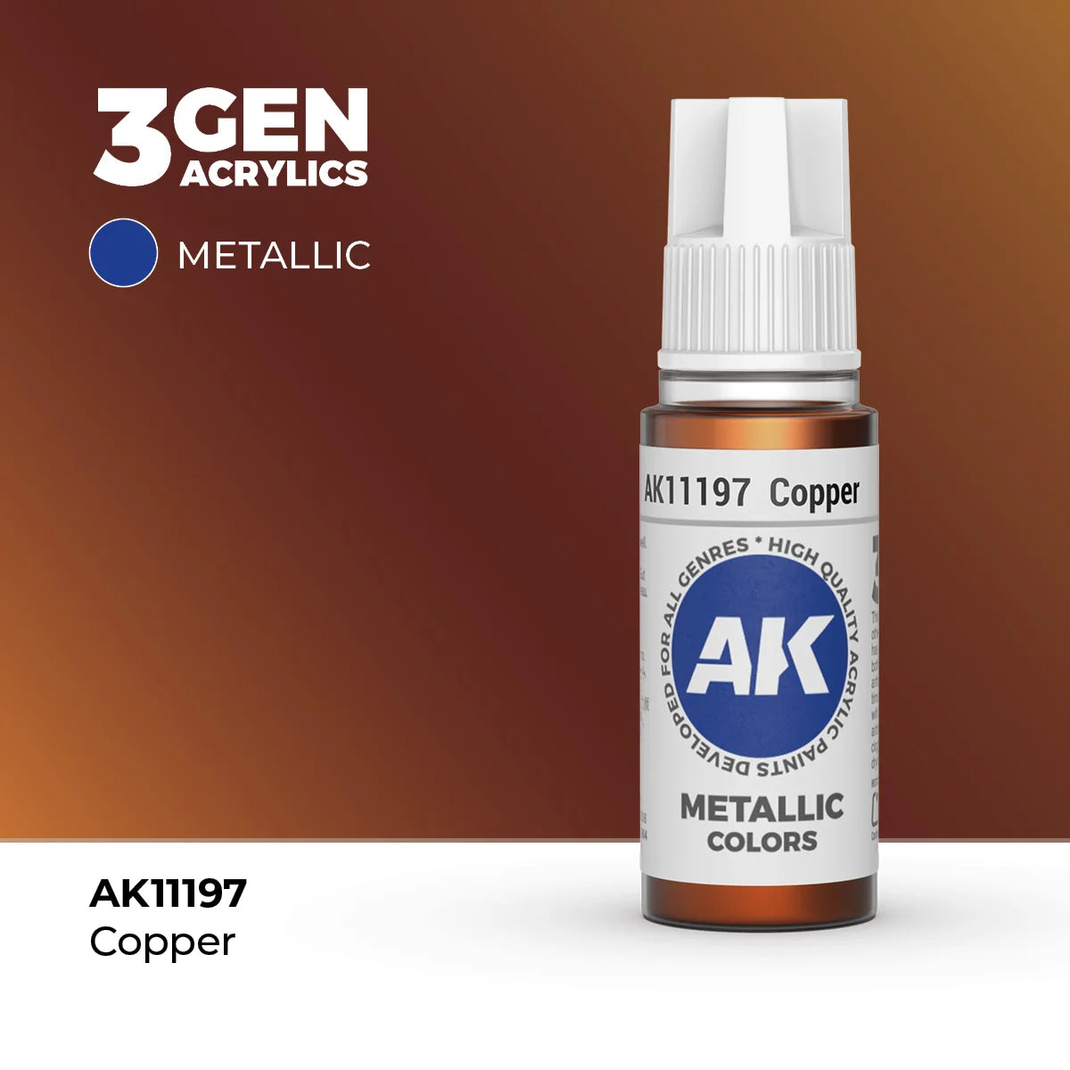AK Interactive 3G Acrylic Copper 17ml