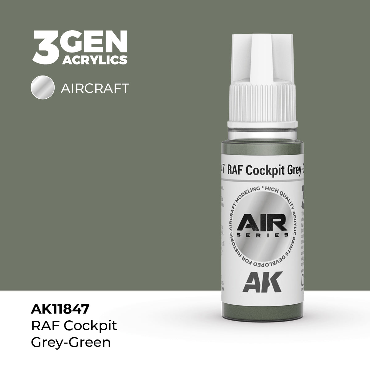 AK Interactive 3G Air - RAF Cockpit Grey-Green