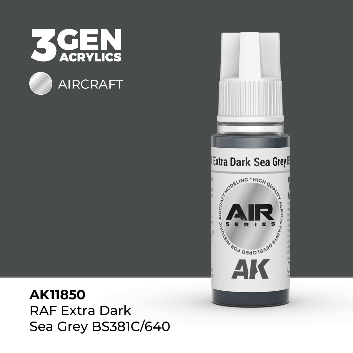 AK Interactive 3G Air - RAF Extra Dark Sea Grey BS381C/640