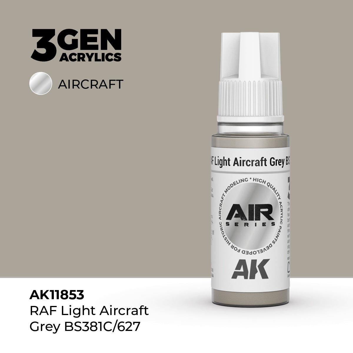 AK Interactive 3G Air - RAF Light Aircraft Grey BS381C/627