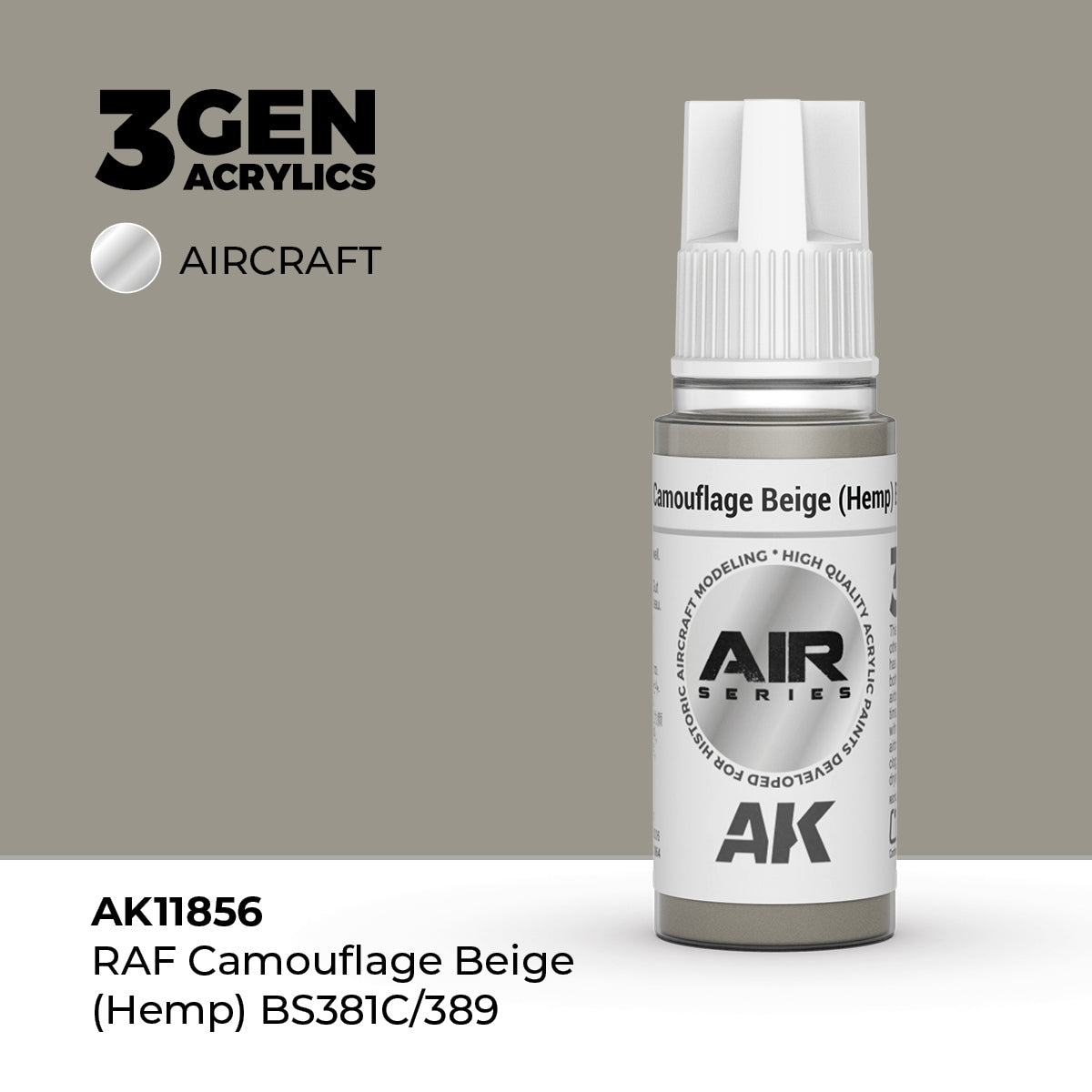 AK Interactive 3G Air - RAF Camouflage Beige (Hemp) BS381C/389