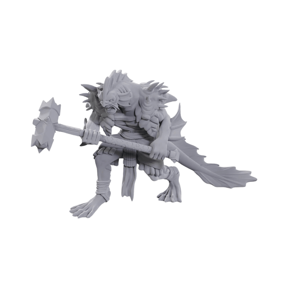 Nolzur's Marvelous Unpainted Miniatures - Sahuagin Coral Smasher