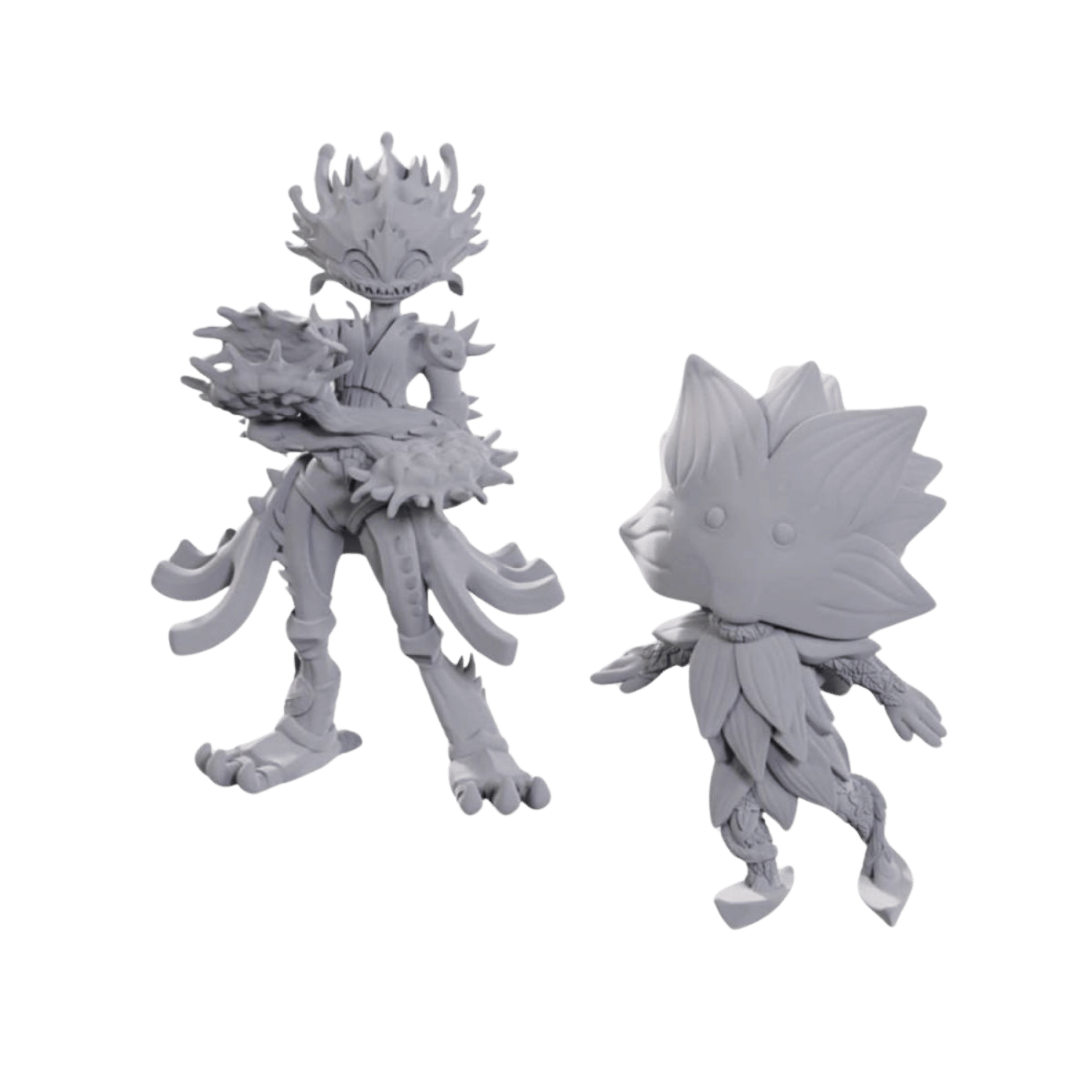Pathfinder Battles Deep Cuts Unpainted Miniatures: Lotus Leshy & Flytrap Leshy
