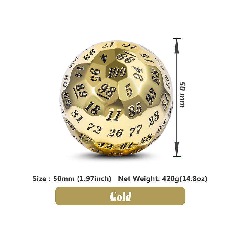 50mm Metal D100 - Gold