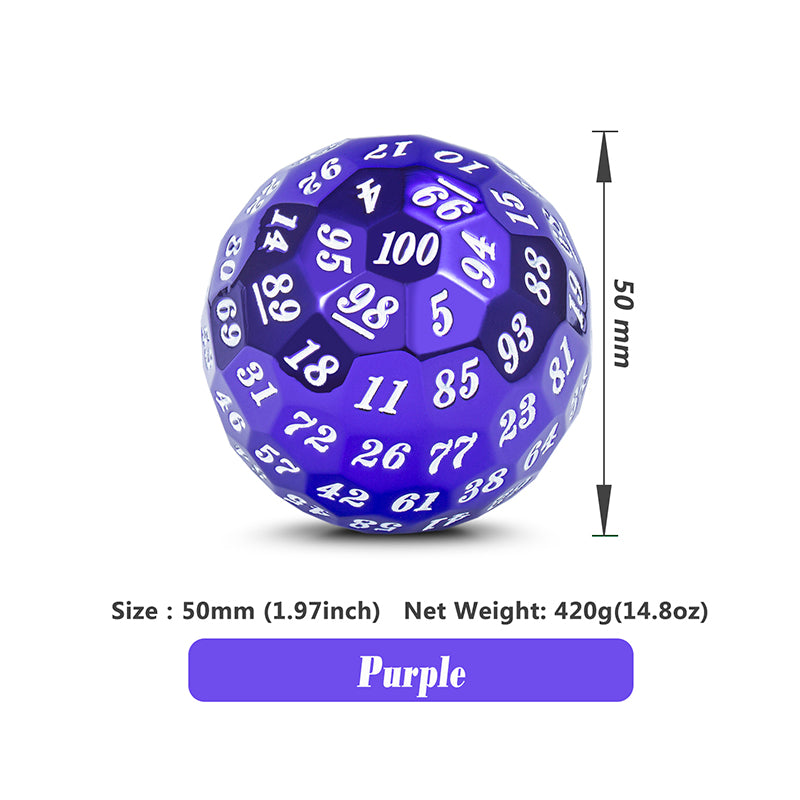 50mm Metal D100 - Metallic Purple