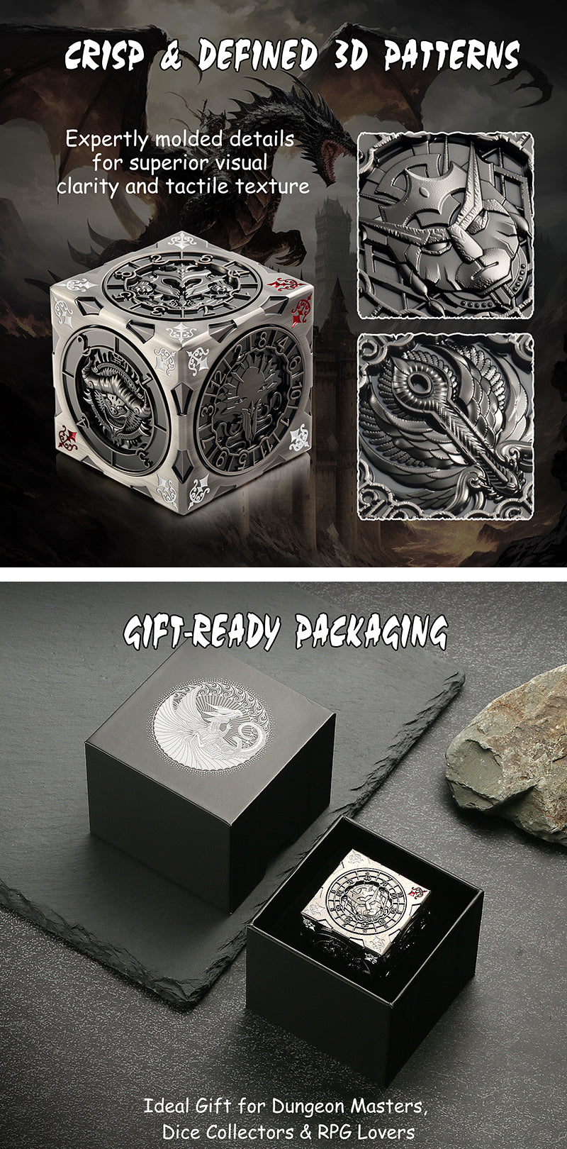 Cube Spinner Dice [Iron]