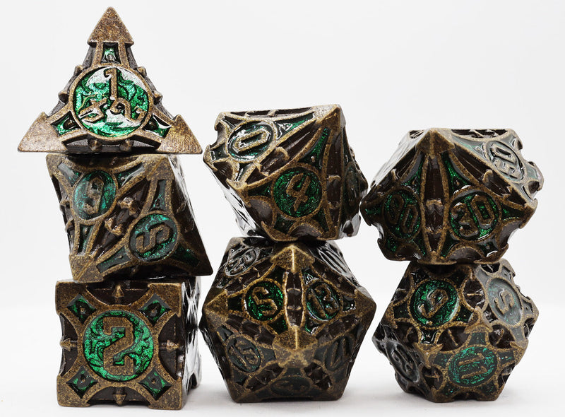 QUIVER OF ARROWS: ANCIENT FOREST ARROW - METAL RPG DICE SET
