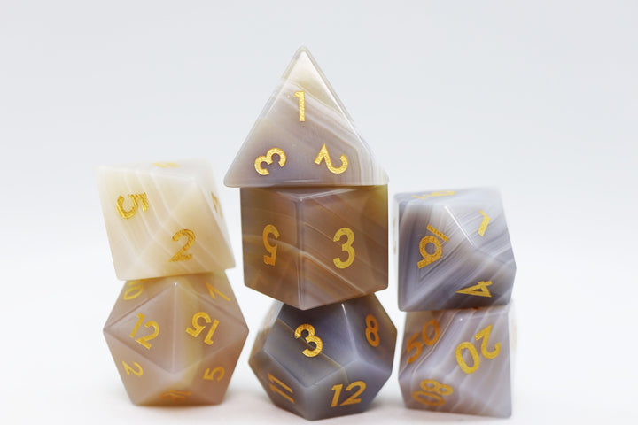 Stone Dice - Gray Agate