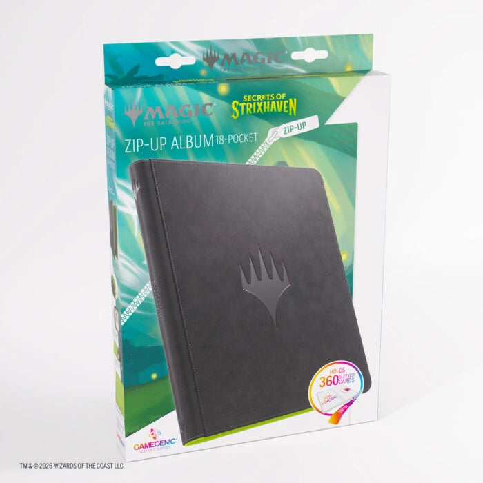 Binder: Zip-Up Album: 18 pkt: Magic: The Gathering-Secrets of Strixhaven: Black / Green (ML)