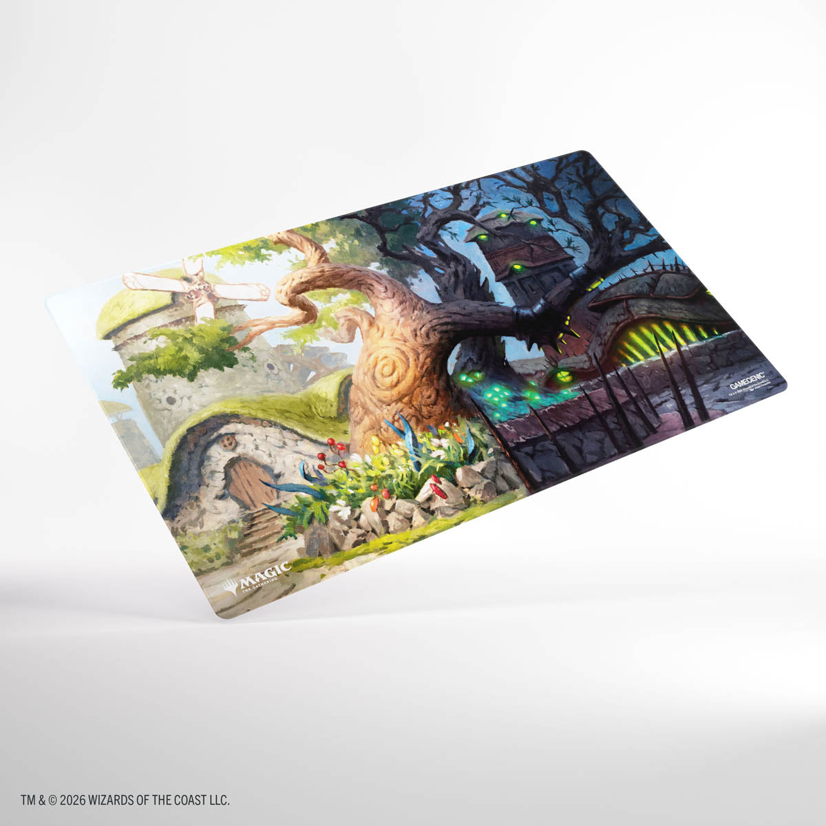 Magic: The Gathering | Lorwyn Eclipsed Shiny Playmat - Temple Garden
