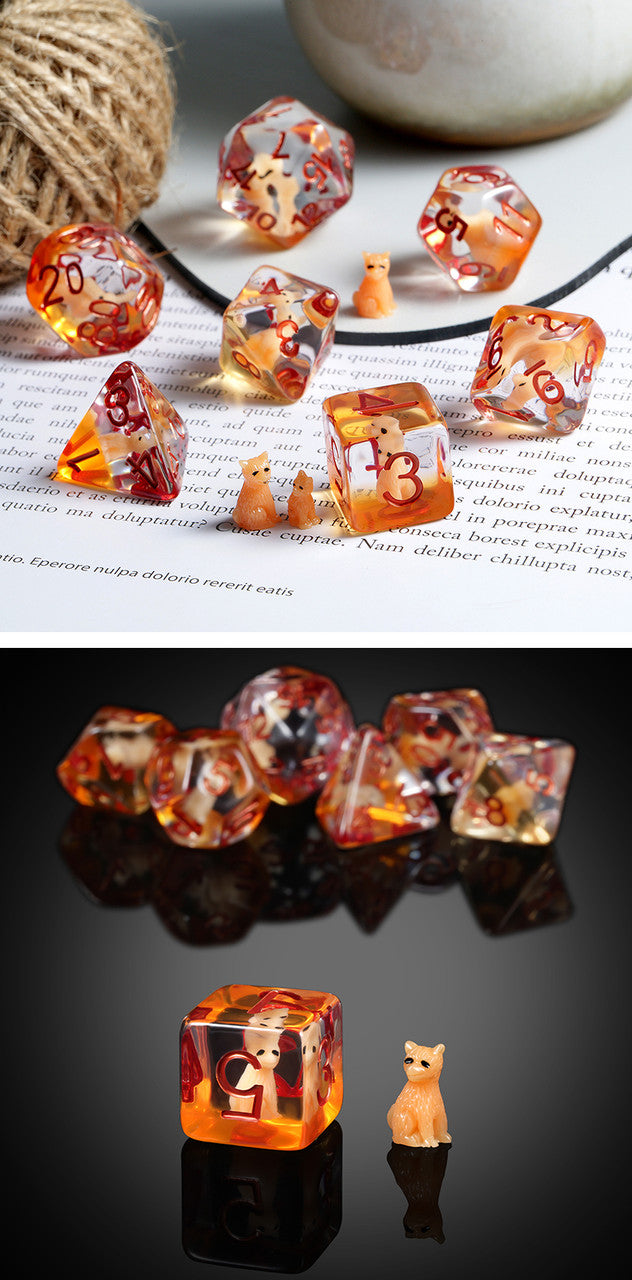 Resin Dice (7) - Fox