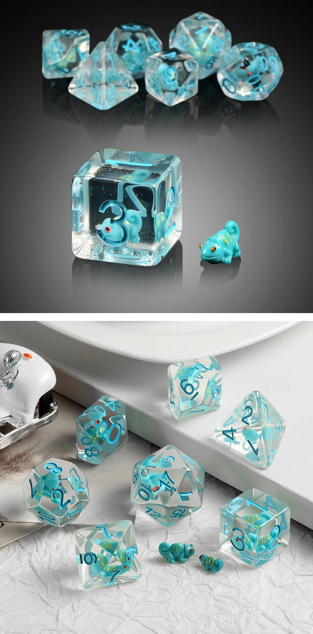 Resin Dice (7) - Chameleon