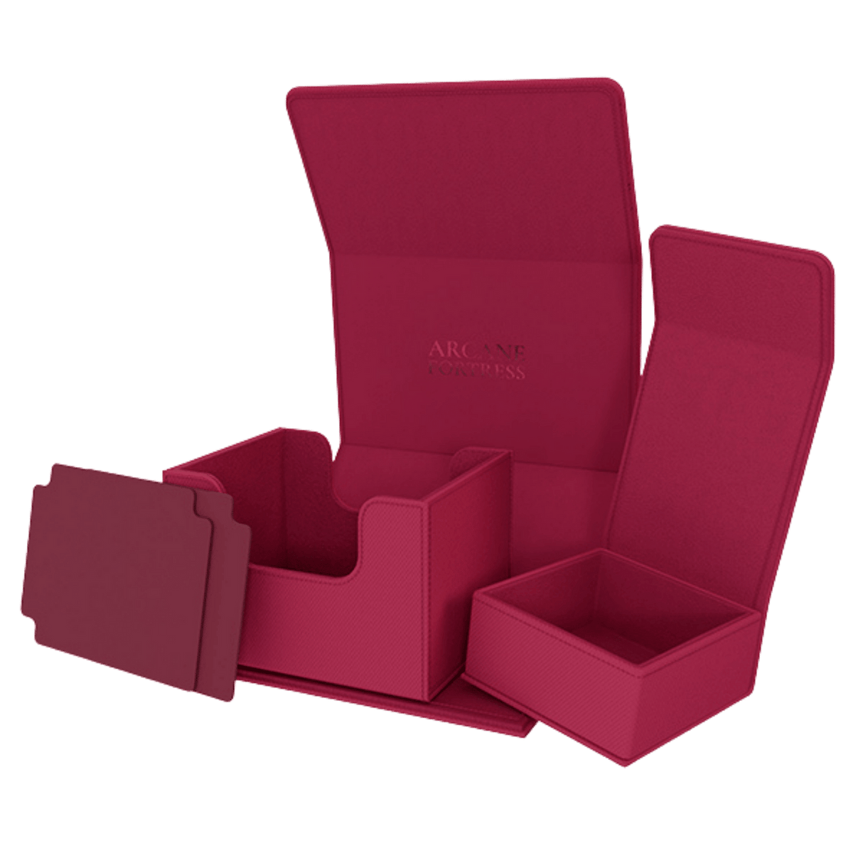 Arcane Fortress Deck Box: Solid Color Pink - Radiant 100+ Deck Vault (Deluxe)