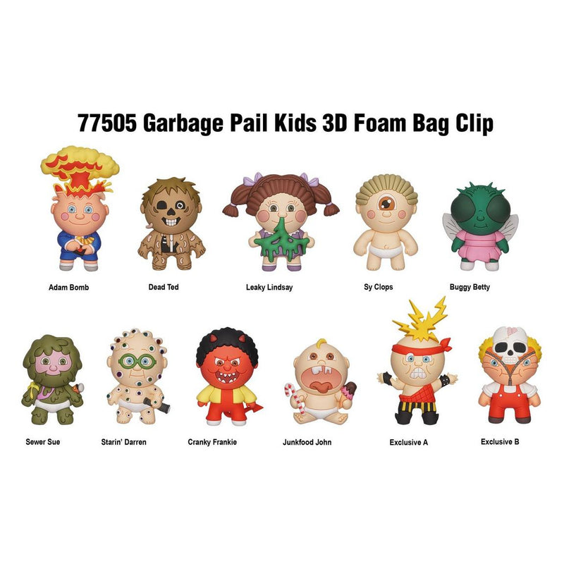 Garbage Pail Kids Figural Bag Clips
