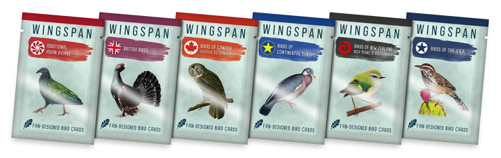 Wingspan Fan-Designed Bird Card Packs Set 1