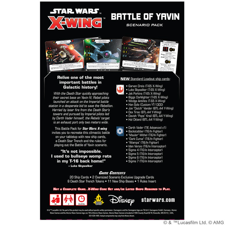 Star Wars X-Wing - Battle of Yavin Scenario Pack