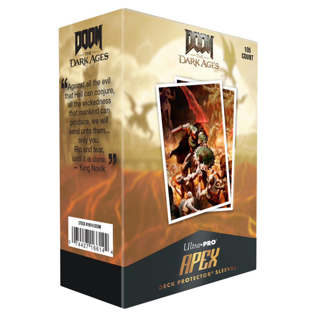 Ultra PRO: Apex Sleeves - DOOM The Dark Ages - Onslaught (105)