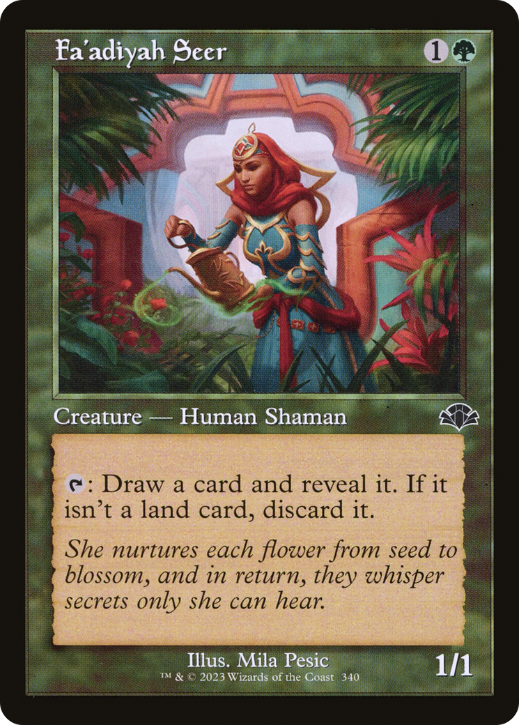 Fa'adiyah Seer (Retro Frame) (DMR-340) - Dominaria Remastered