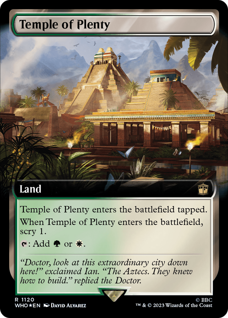 Temple of Plenty (Extended Art) (Surge Foil) [WHO - 1120]