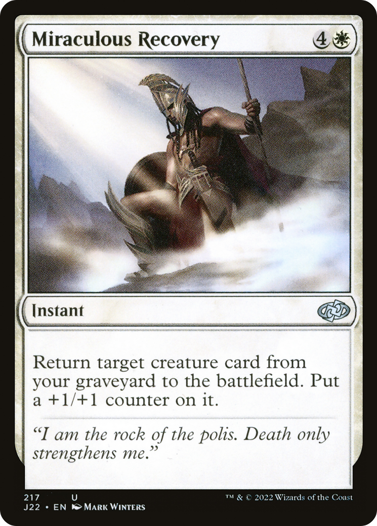 Miraculous Recovery [J22 - 217]