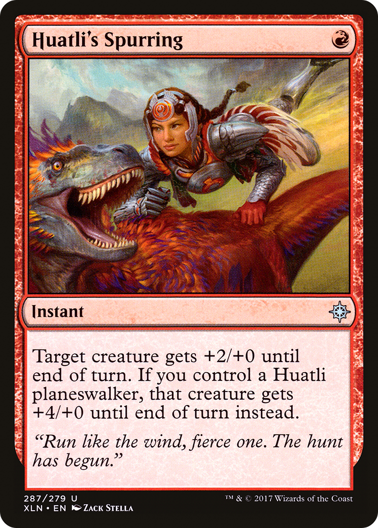 Huatli's Spurring (XLN-287) - Ixalan Foil
