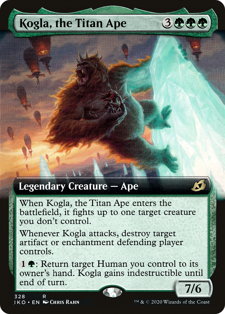 Kogla, the Titan Ape (Extended Art) (IKO-328) - Ikoria: Lair of Behemoths: (Extended Art)