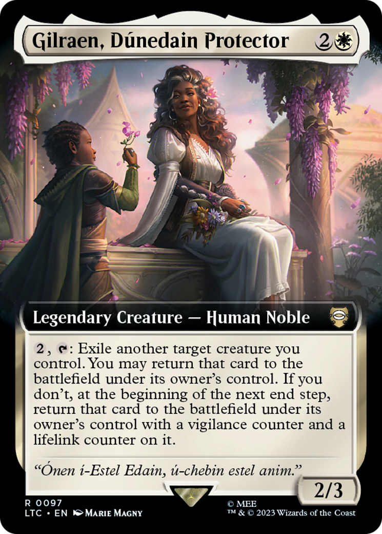 Gilraen, Dunedain Protector (Extended Art) (LTC-097) - Tales of Middle-earth Commander: (Extended Art) Foil