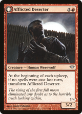 Afflicted Deserter (DKA-081) - Dark Ascension: (Double Faced Transform) Foil