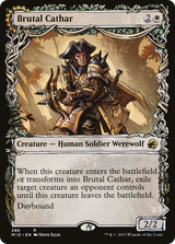 Brutal Cathar (Showcase) (MID-286) - Innistrad: Midnight Hunt: (Showcase, Double Faced Transform) Foil