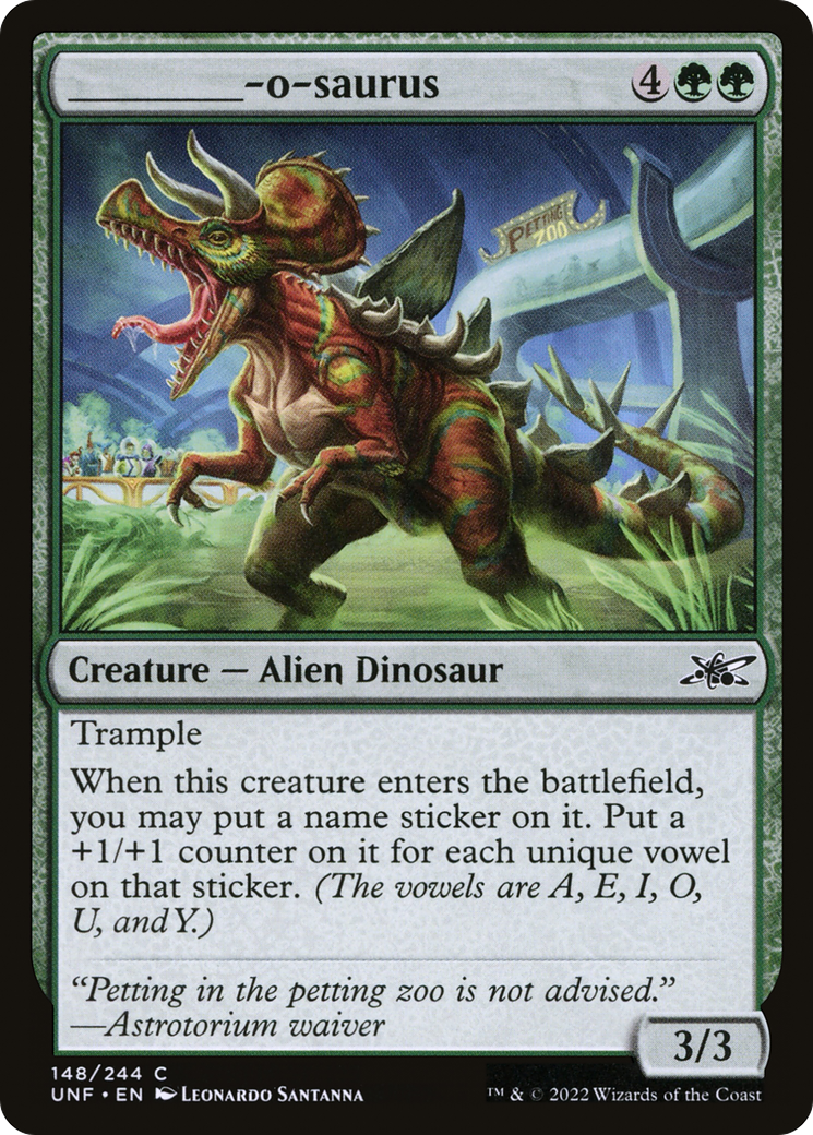 _______-o-saurus [UNF - 148]