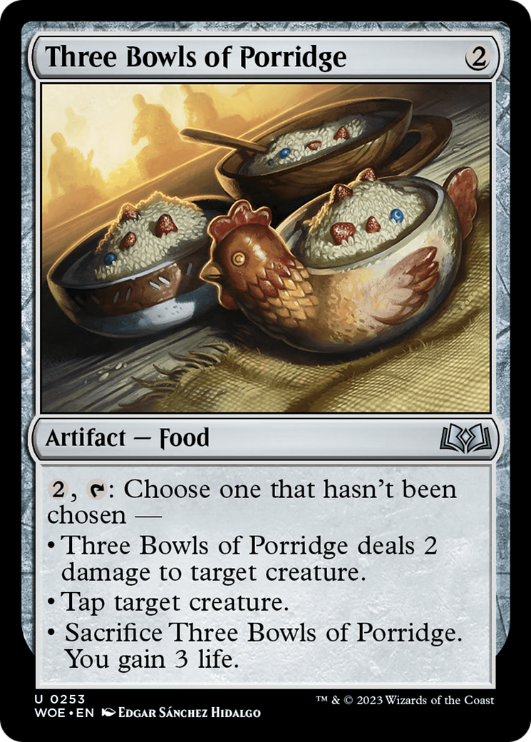 Three Bowls of Porridge [WOE - 253]