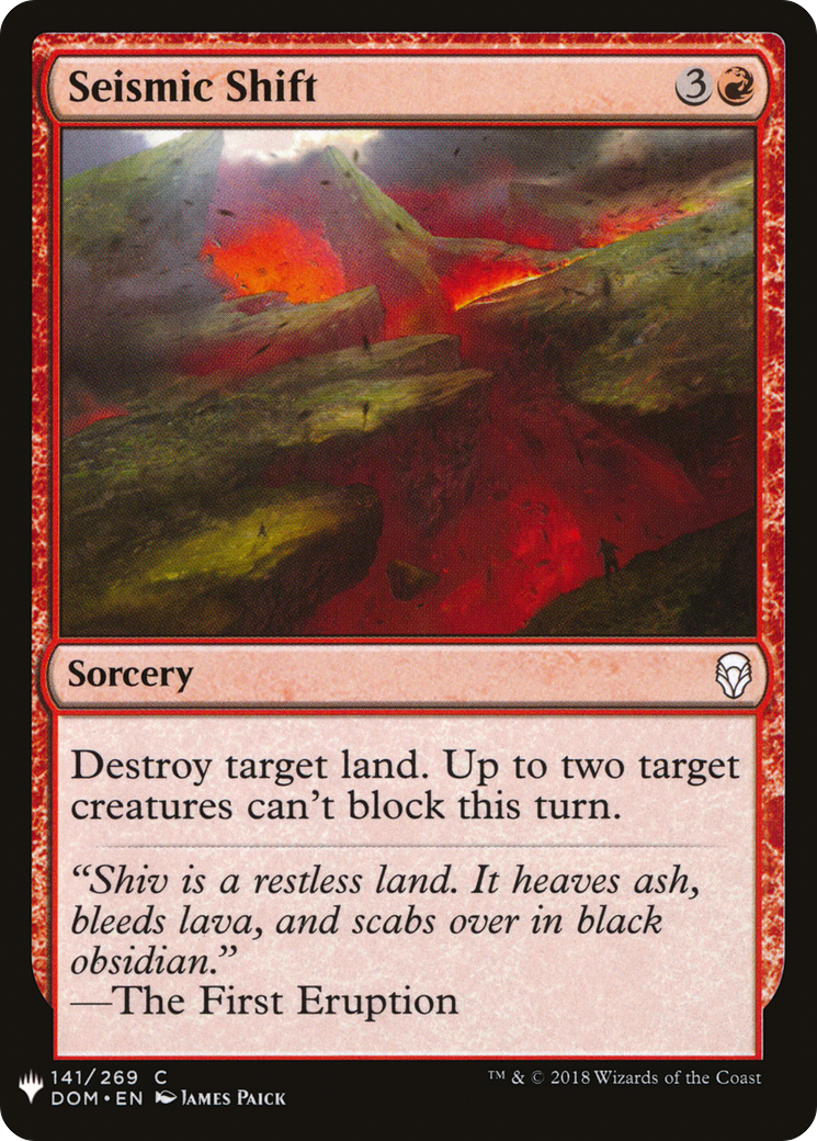 Seismic Shift [LIST - 141]