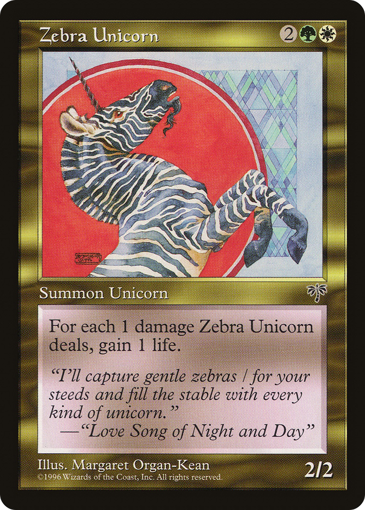 Zebra Unicorn [MIR - N/A]