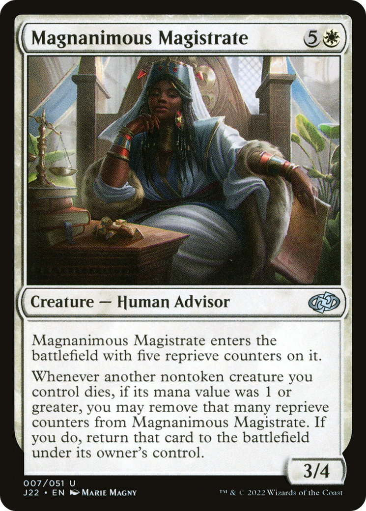 Magnanimous Magistrate [J22 - 7]