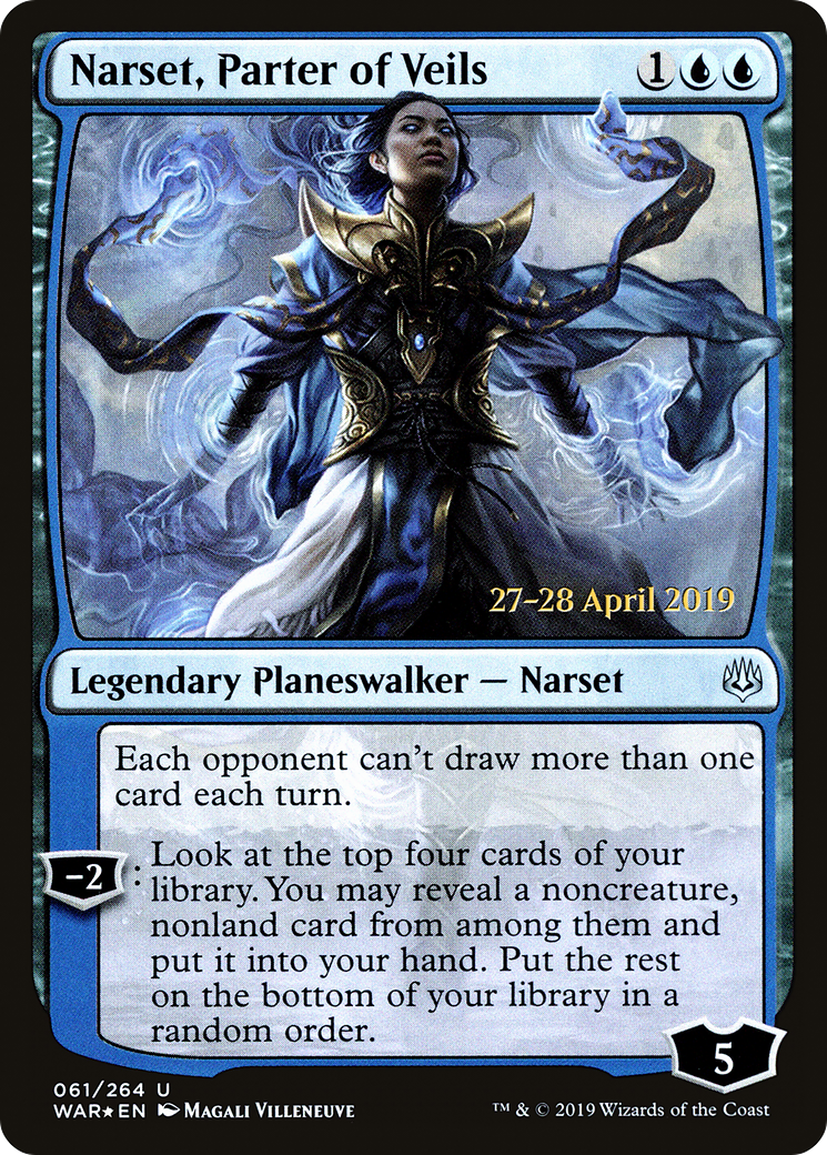 Narset, Parter of Veils (PRE-061) - War of the Spark Promos Foil