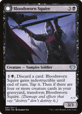 Bloodsworn Squire (VOW-097) - Innistrad: Crimson Vow: (Double Faced Transform) Foil