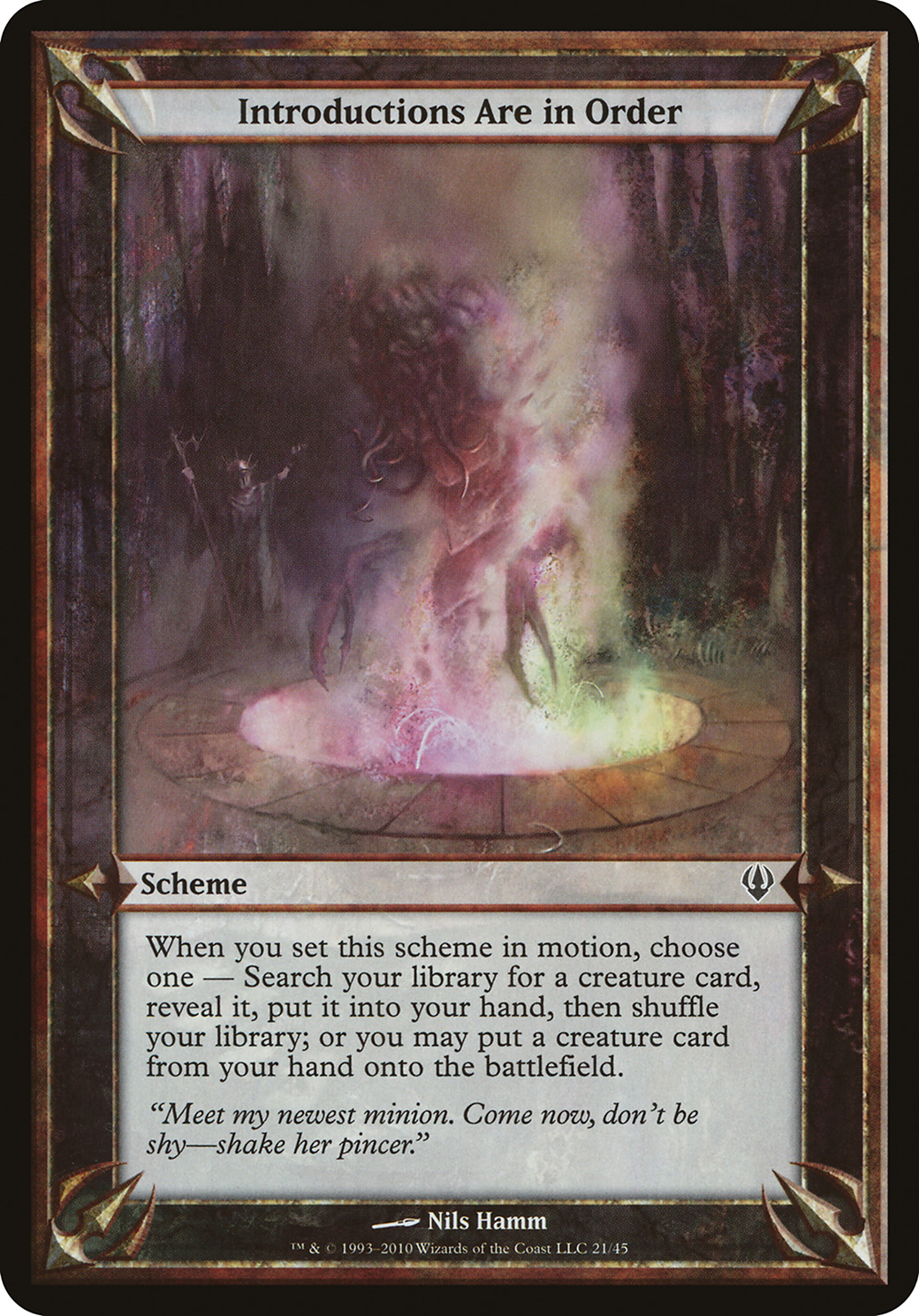 Introductions Are in Order (Archenemy) [OVER - N/A]