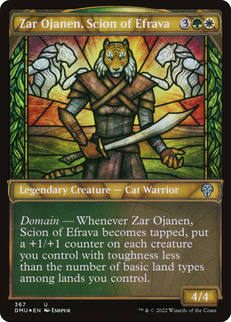 Zar Ojanen, Scion of Efrava (Textured Foil) [DMU - 367]