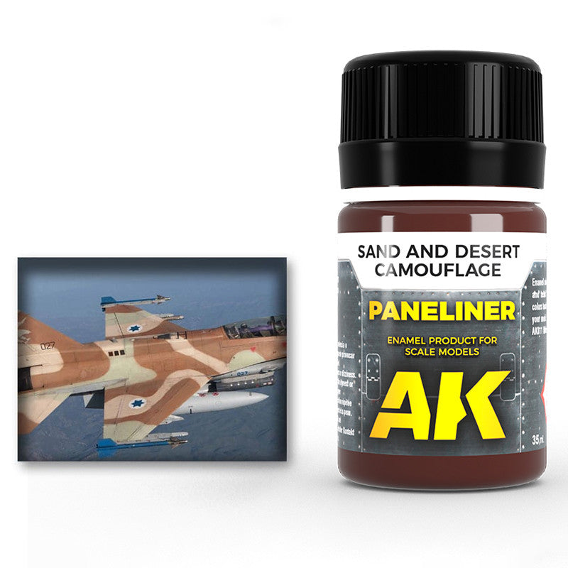 AK Interactive Paneliner Sand and Desert Camoflage