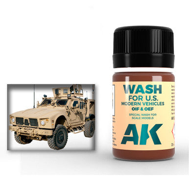 AK Interactive Wash For OIF & OEF - US Vehicles