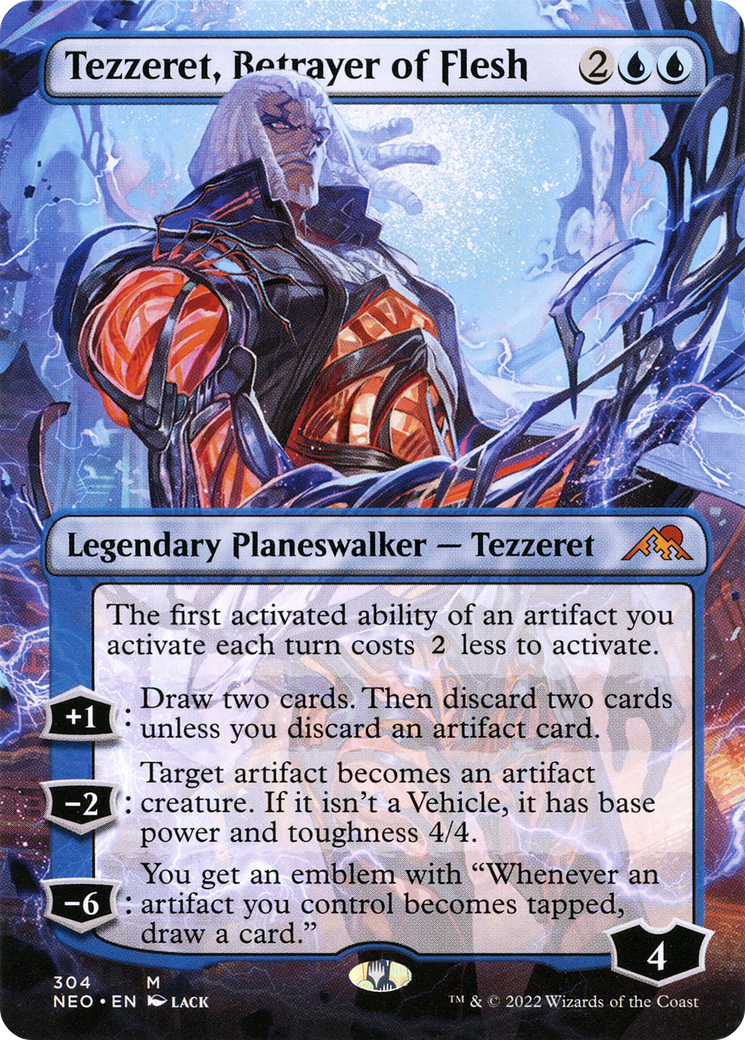Tezzeret, Betrayer of Flesh (Borderless) [NEO - 304]