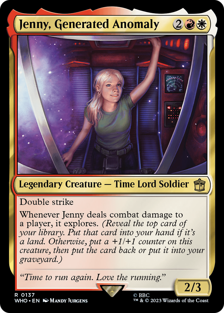 Jenny, Generated Anomaly [WHO - 137]
