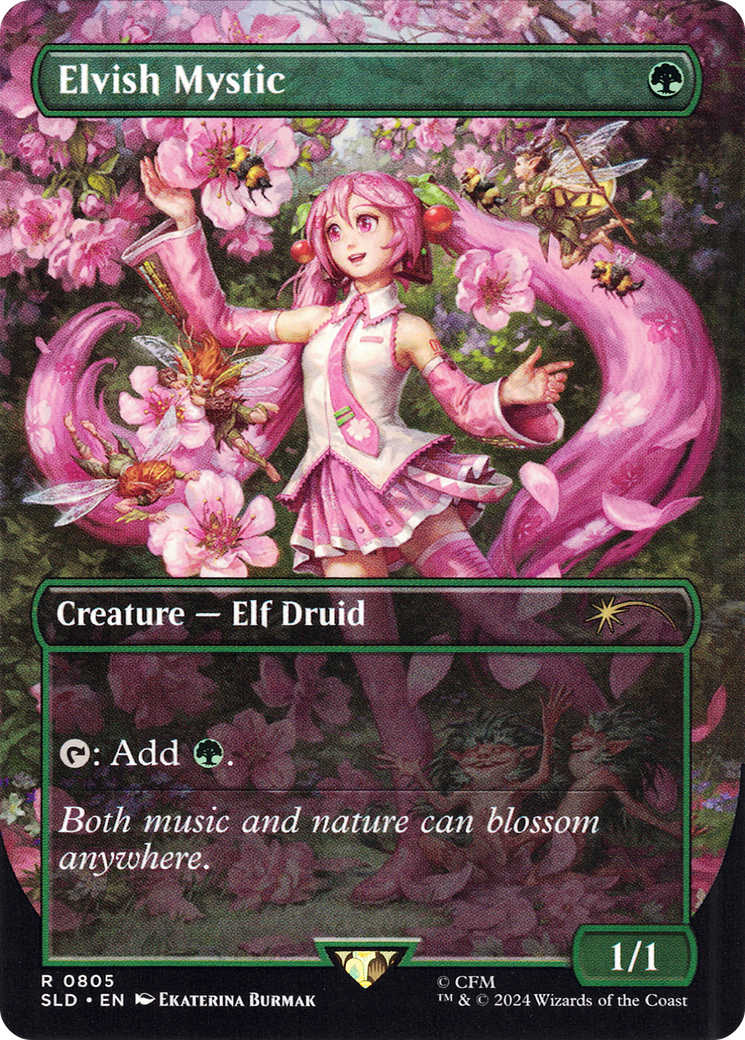 Elvish Mystic (0805) (SLD-805) - Secret Lair Drop Foil